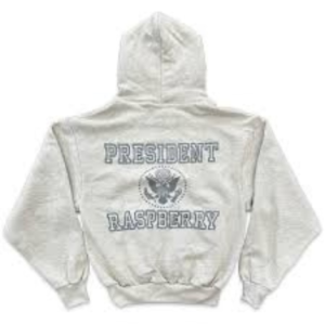 Raspberry Hills White Hoodie