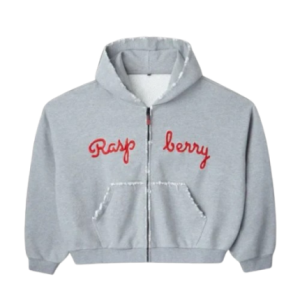 Raspberry Hills Script Zip Up Hoodies