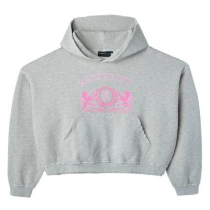 Raspberry Hills Crest Grey Hoodie